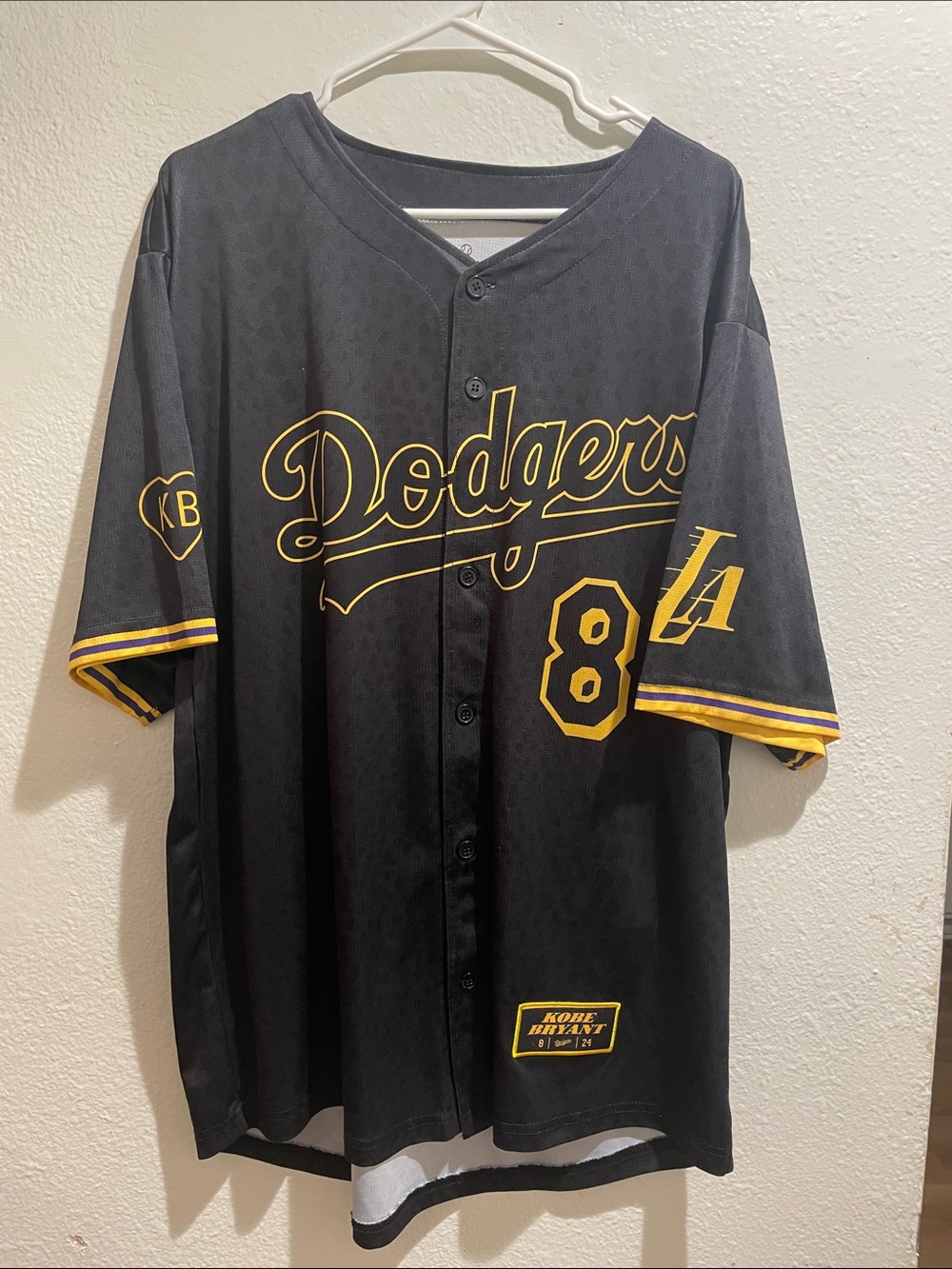 Los Angeles Dodgers Black & Gold KOBE jersey